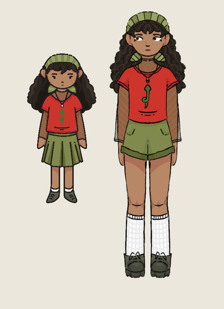 Anna Big and Small Character Sprite